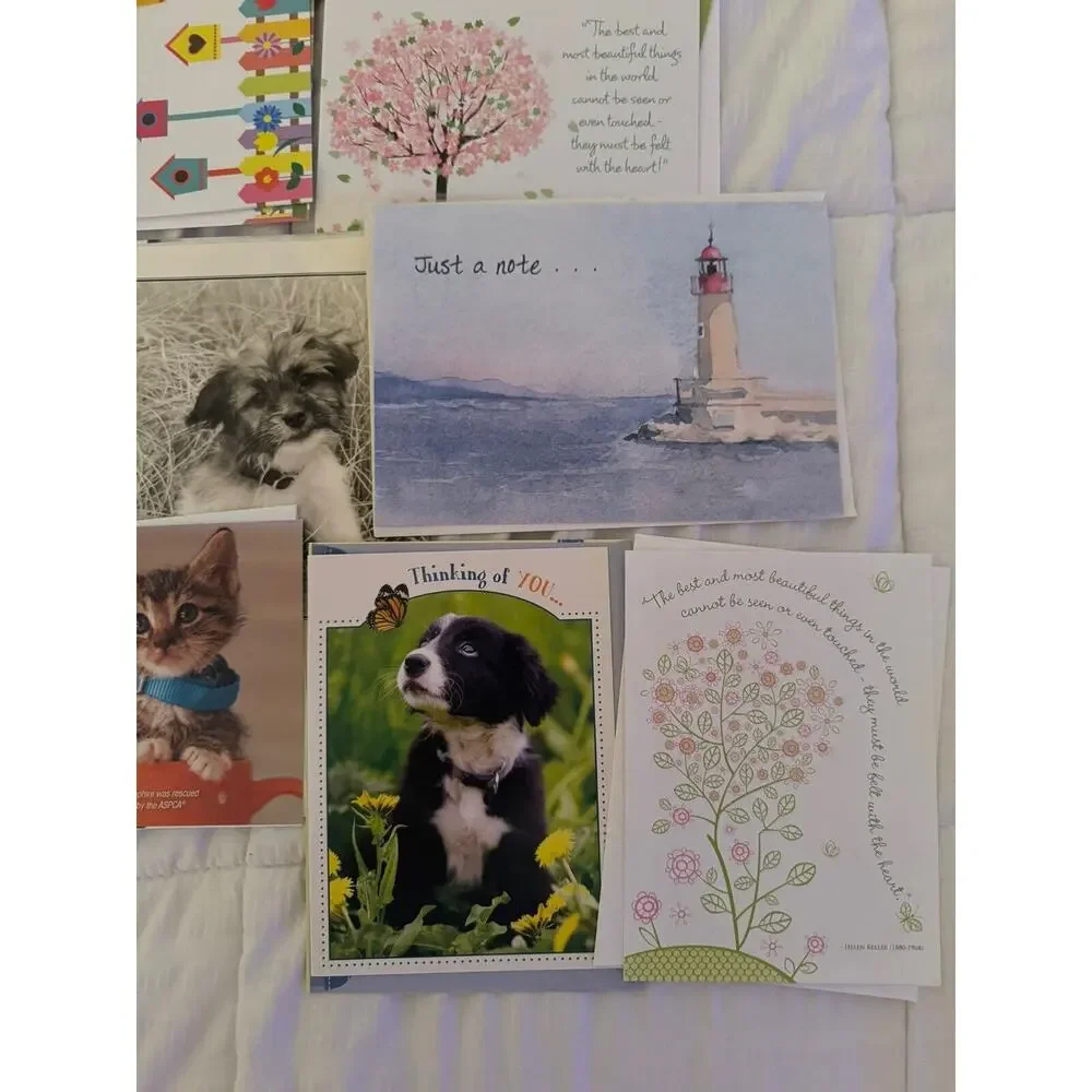Lot of 14 Greeting Cards Thinking of You Hello Thank You